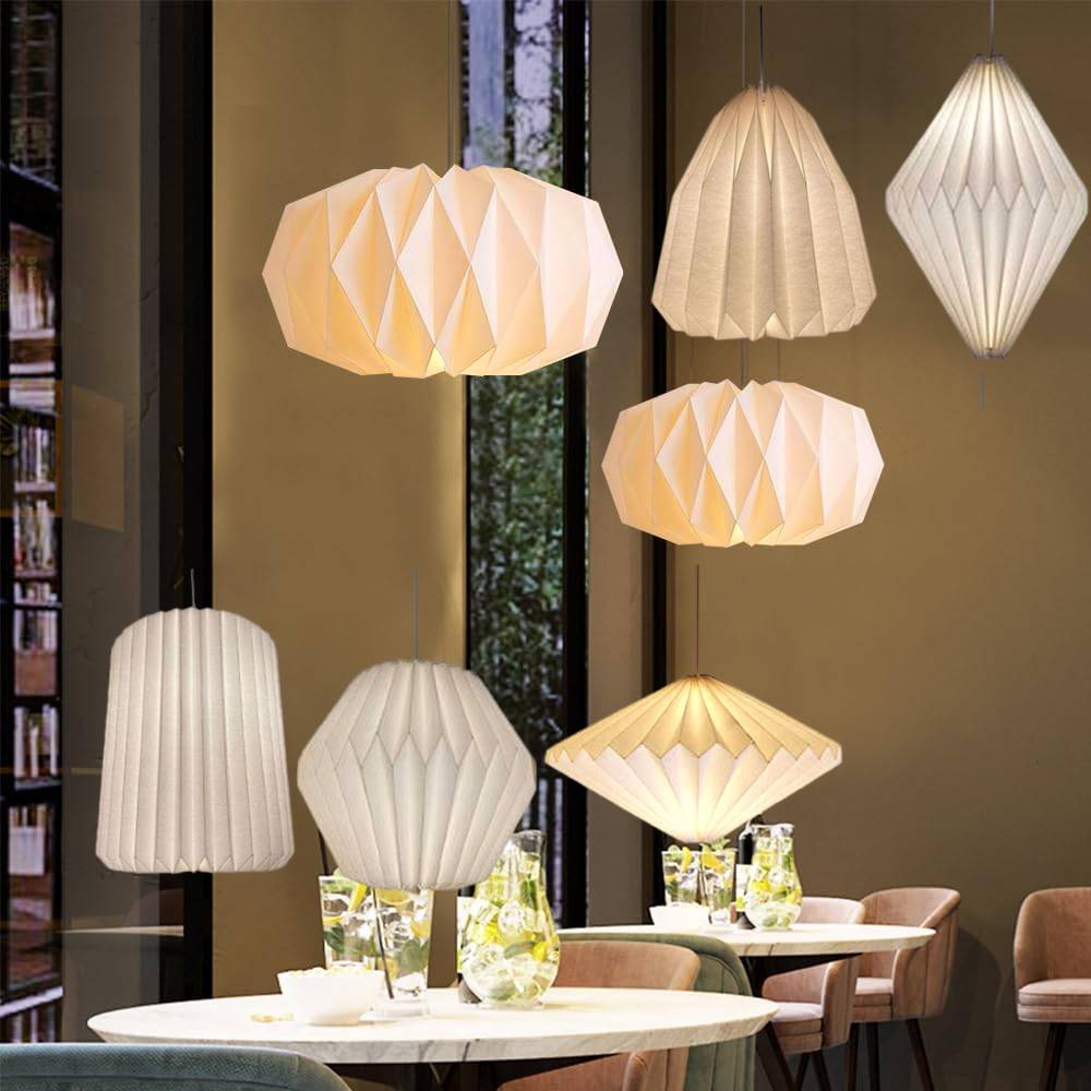 ハンギングランプカバー北欧スタイルシャンデリアランプシェード - Geometric Lamp Shade のレビューと価格