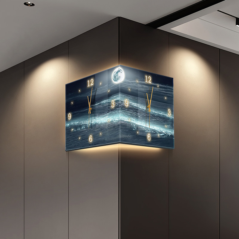 LEDデジタル壁掛け時計 高級レストラン リビングルーム ア - Lighting Home Decor Wall Clocks のレビューと価格
